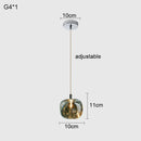 Axyaa Crystal Apple Copper Chandelier Pendant Lighting for Bedroom and Restaurant
