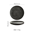 Axyaa Straight Edge Stone Patterned Ceramic Plates for Molecular Cuisine and Dining