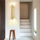 Axyaa Stainless Steel Gold Wall Lamp - Modern Nordic Design for Bedroom, Restaurant, Aisle