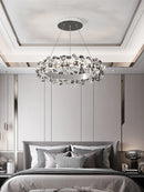 Axyaa Sun Flower Crystal Rings Chandeliers: Modern Luxury Nordic Home Decor Lighting