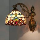 Axyaa Colorful Glass Art Tiffany Wall Lamp - Aesthetic Room Decor
