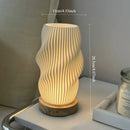 Axyaa French Cream 3D Desk Lamp - Bedroom Bedside & Study Atmosphere Lamp