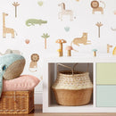 Axyaa Safari Animals Nursery Wall Stickers - Kids Room & Living Room Decor