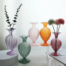 Axyaa Glass Vase Art Decor for Home Living Room Flower Arrangement