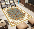 Axyaa Ethnic Pattern Print Carpet Bohemian Soft Floor Mat for Home Decor