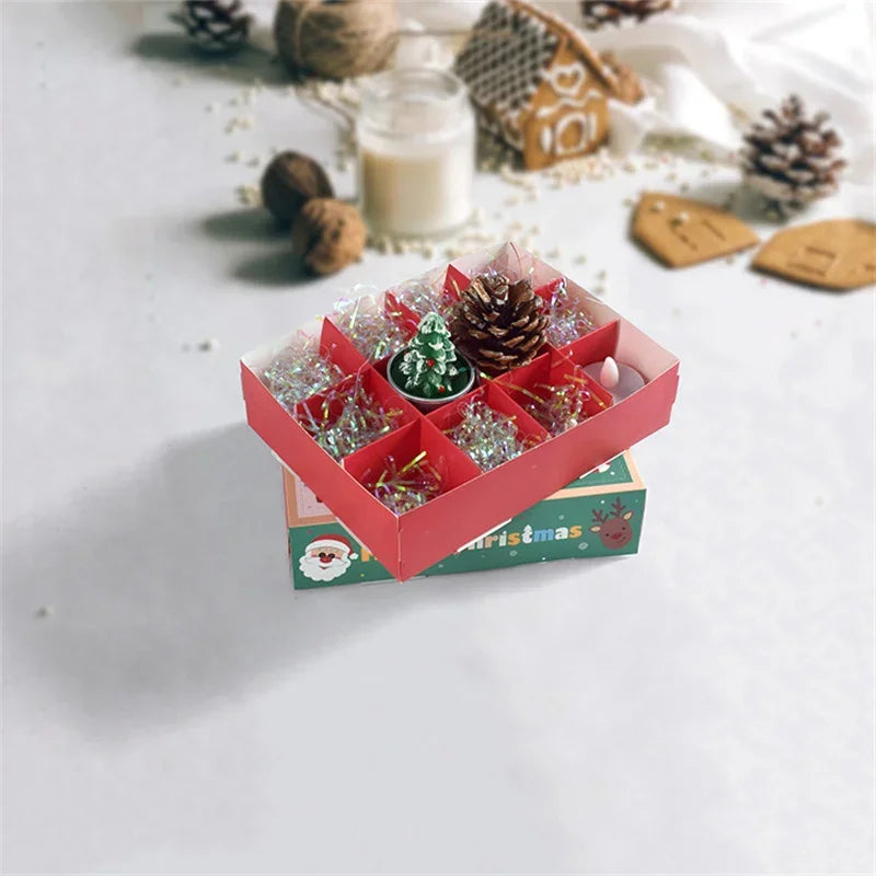 Axyaa 12 Grids Calendar Surprise Gift Box Kids Xmas Candy Party Decor