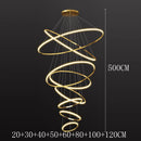 Axyaa Staircase Chandeliers: Modern LED Pendant Light for Living Room and Indoor Lighting