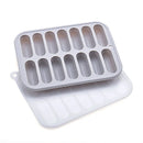 Axyaa 14-Grid Silicone Sausage Maker Mould with Lid - Cake Baking Tools