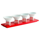Axyaa Chinese Style Fu Lu Shouxi Ceramic Cold Dish Bowl Set