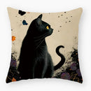 Axyaa Cute Cow Cartoon Square Cushion Cover - Simple Home Decor Pillowcase