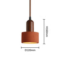 Axyaa Retro LED Dining Table Light - Small Round Modern Pendant Lamp
