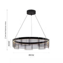 Axyaa Circular Pendant Light: Modern Nordic Style for Living, Dining, Bedroom