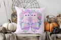 Cute Ghost Pumpkin Halloween Pillow Cover by Axyaa - Sofa Bedroom Car Decor