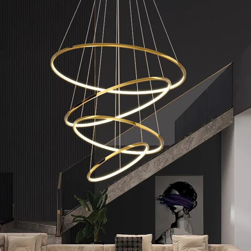Axyaa Modern LED Pendant Chandeliers for Living Room and Dining Room