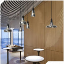 Axyaa Smoke Gray Glass LED Chandelier - Minimalist Modern Lighting