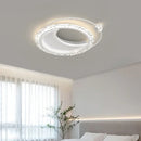 Axyaa Gold Acrylic Round Ceiling Light - Nordic Creative Bedroom Lamp