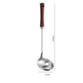 Axyaa Stainless Steel Kitchen Utensil Set - Soup Spoon, Colander, Spatula, Frying Shovel