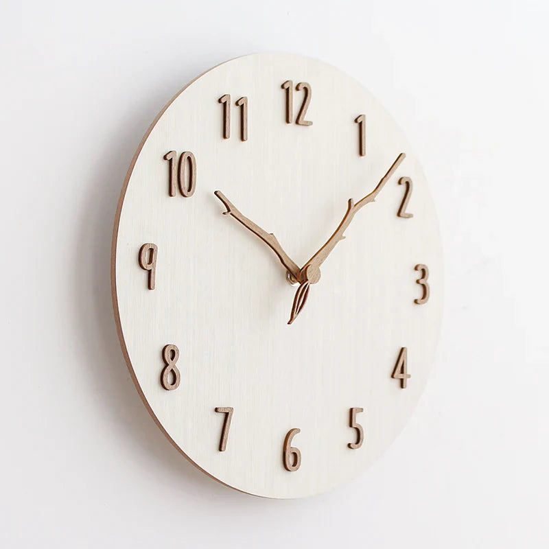 Axya Modern Wooden Wall Clock Simple and Fashionable Home Decor Piece