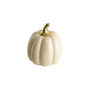 Axyaa Ceramic Pumpkin Statue Handmade Halloween Ornament Decorative Figurine