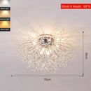 Axyaa Crystal Chandelier Bird Nest LED Ceiling Light for Modern Bedroom Interior