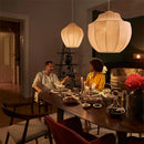 Axyaa Modern Fabric LED Pendant Light Chandelier for Living Room Dining Bedroom