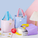 Axyaa Insulated Lunch Bag with Badge: Portable Thermal Cooler for School & Picnic