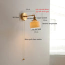 Axyaa Nordic Ceramic Copper LED Wall Lamp with Pull Chain Switch & Adjustable Up/Down Light