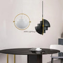 Modern Iron Pendant Lamp by Axyaa: Deformable Design for LOFT Kitchen & Bedroom Lighting