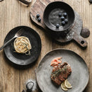 Axyaa Retro Gray Ceramic Dinnerware Set