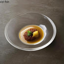 Axyaa Glass Straw Hat Plate Set - Molecular Cooking Tableware