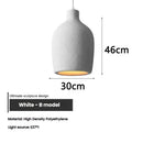 Axyaa Nordic Wabi Sabi E27 Ceiling Chandelier Pendant Light for Home Decor