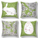 Axyaa Oil Art Printed Back Cushion Cover - Garden Living Room Pillow Case