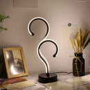 Axyaa Double Question Mark Desk Lamp: USB, Three Color Dimming, Eye Protection Nightlight