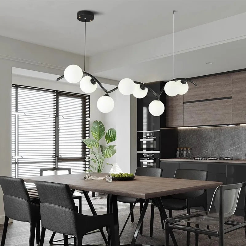 Axyaa Modern Dining Room Pendant Lights LED Chandelier Ceiling Lamp