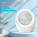 Axyaa 30W LED Fan Table Lamp 3-speed Night Light Travel Camping Rechargeable
