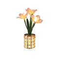 Axyaa Dimmable Daffodil Flower Crystal Lamp - Romantic Living Room Decor