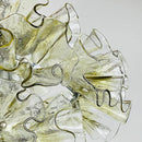 Axyaa Flower Glass Chandelier: Luxury French Modern Pendant Light for Living Room