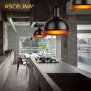Axyaa Industrial Pendant Light: Retro Iron Hanging Lamp for Home Decor