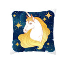 Axyaa Purple Unicorn Rainbow Sunrise Pillowcase for Home Decor