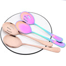 Axyaa Stainless Steel Slotted Spoon Set - Multicolored Big Soup Flatware Kit