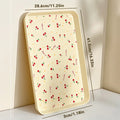 Axyaa Cherry Pattern Serving Tray: Multifunctional Kitchen Organizer for Fruit, Desserts, and More