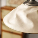 Axyaa Retro Wood Pendant Lights - Vintage Japan Style Chandelier for Living Room