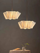 Axyaa Vintage Fabric LED Pendant Chandelier for Living Room Hotel Restaurant