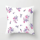 Axyaa Flower Butterfly Pattern Cushion Cover - Sofa Decoration Pillowcase