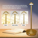 Axyaa Rechargeable Touch LED Table Lamp for Dining Hotel Bar Bedroom Decor