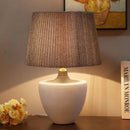Axyaa Nordic Ceramic Table Lamp - Modern Art LED Desk Light for Living Room & Bedroom