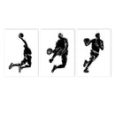 Axyaa Basketball Canvas Poster: Abstract Wall Art for Gym, Bedroom, Living Room