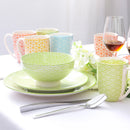 Axya Natsuki 32-Piece Porcelain Japanese Tableware Set for Dining & Entertaining