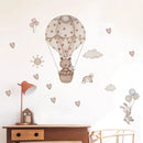 Axyaa Cartoon Hot Air Balloon Wall Stickers Kids Bedroom Decor