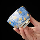 Axyaa Enamel Silver Tea Cup: High-end Chinese Kung Fu Master Ceramic Cup